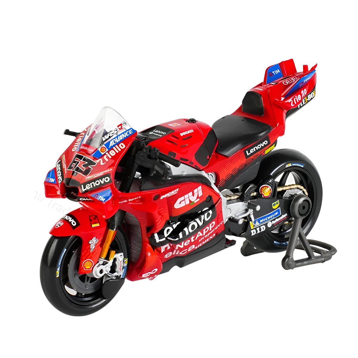Motos Miniatura Ducati 2025 Pecco Bagnaia #63, Vista Frontal