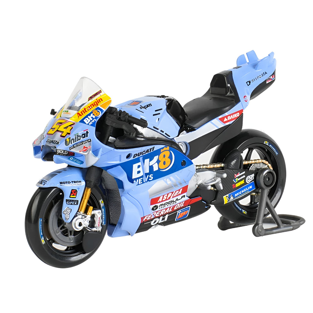 Motos Miniatura Gresini 2025 Fermín Aldeguer #54, Vista Frontal