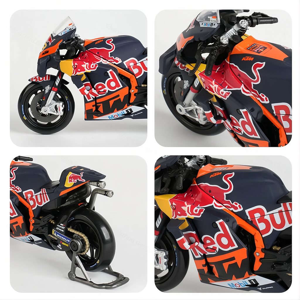 Motos Miniatura KTM 2023 Jack Miller #43 y Brad Binder #33, Múltiples Vistas